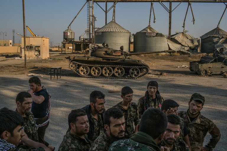 Kurdish Y.P.G. fighters 