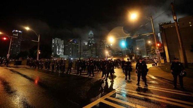 Shots fired as violence breaks out at Charlotte protests