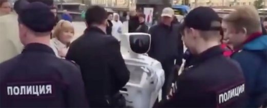 robot arrest russia