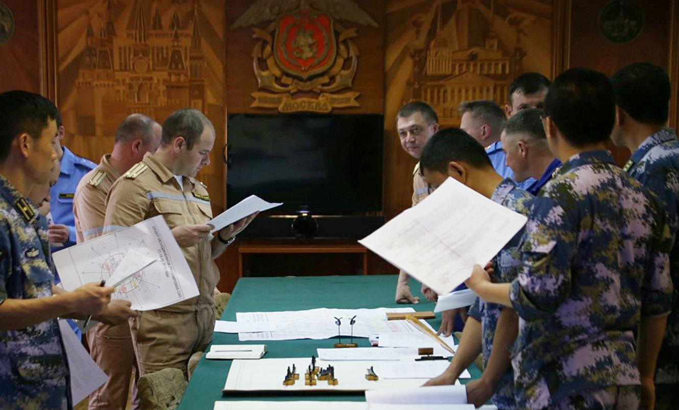 Russia and Chine naval exercises
