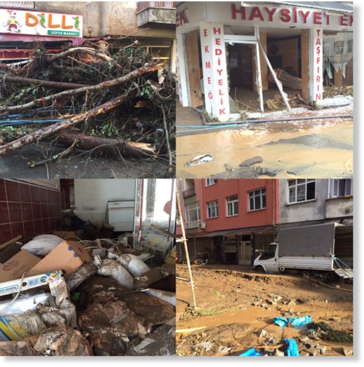 Flood damage in Trabzon