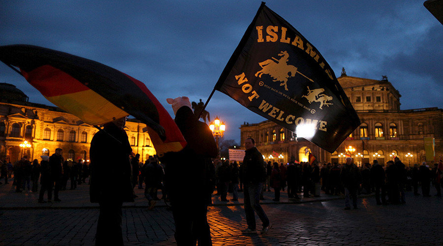 German anti-immagration protesters