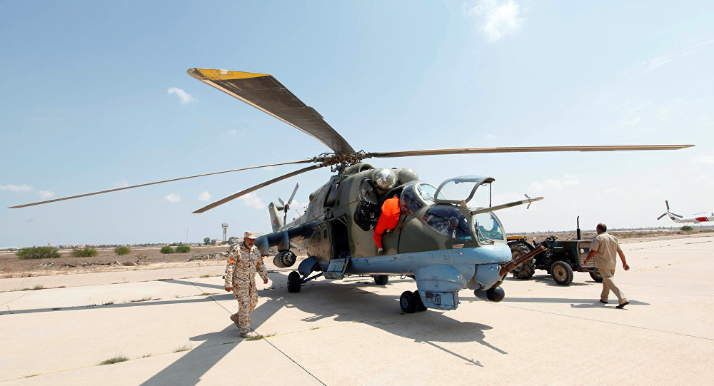 Click to enlarge Libya army helicopter