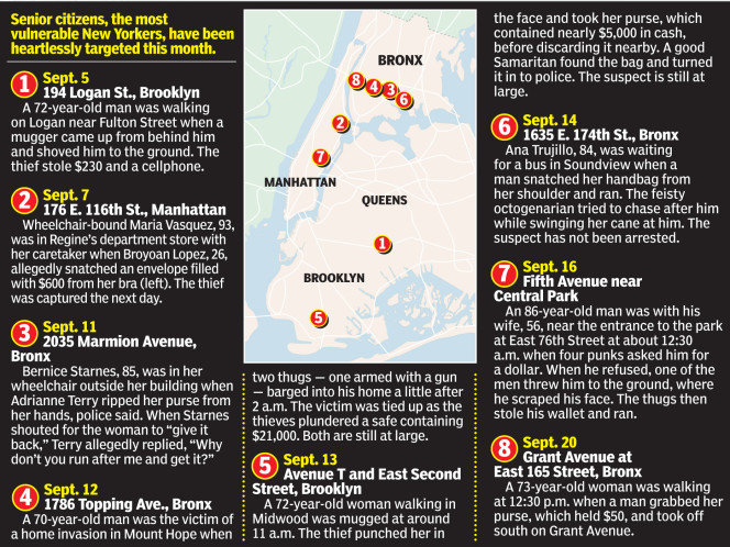 Click to enlarge Map of senior attacks in NYC