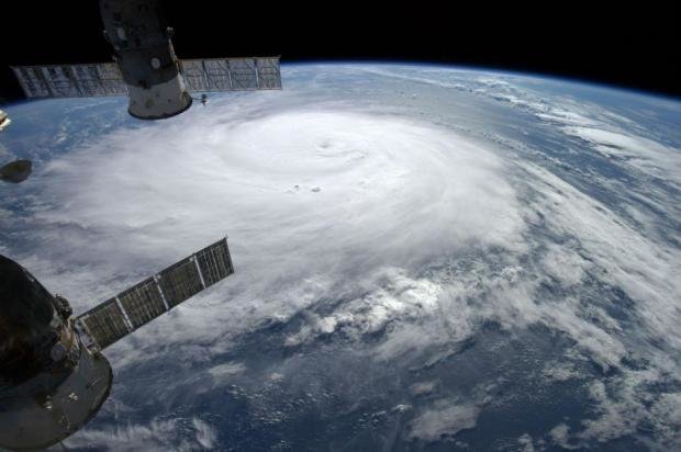 ISS storm footage