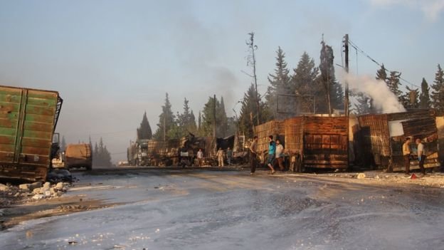 Click to enlarge syrian aid convoy attack