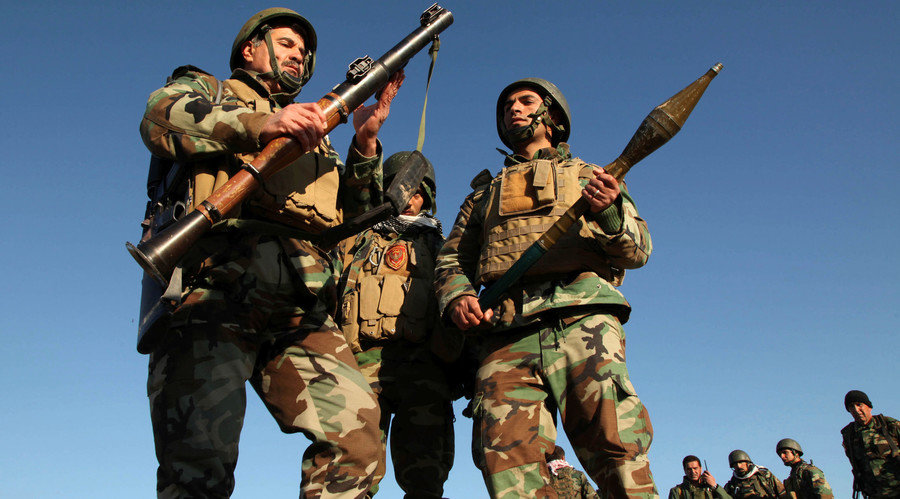 Kurdish Peshmerga fighters