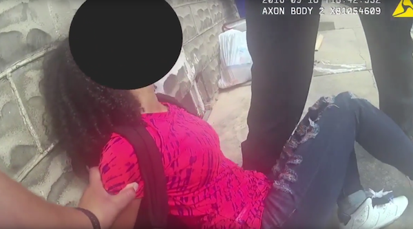 pepper-spraying arrest of a 15-year-old girl