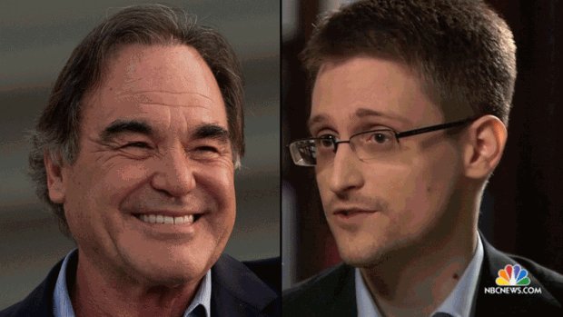 Oliver Stone and Edward Snowden