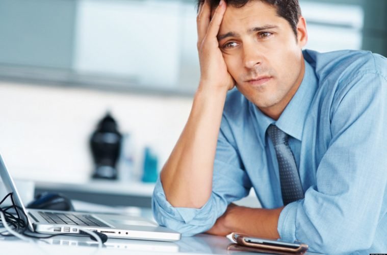 stressed man