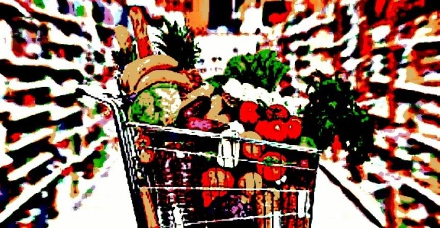 full grocery cart