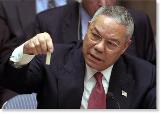 Powell UN anthrax vial