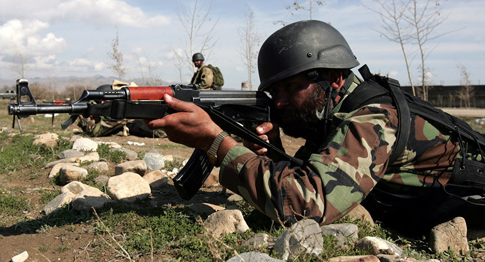 Soldiers of special forces of Pakistan army training