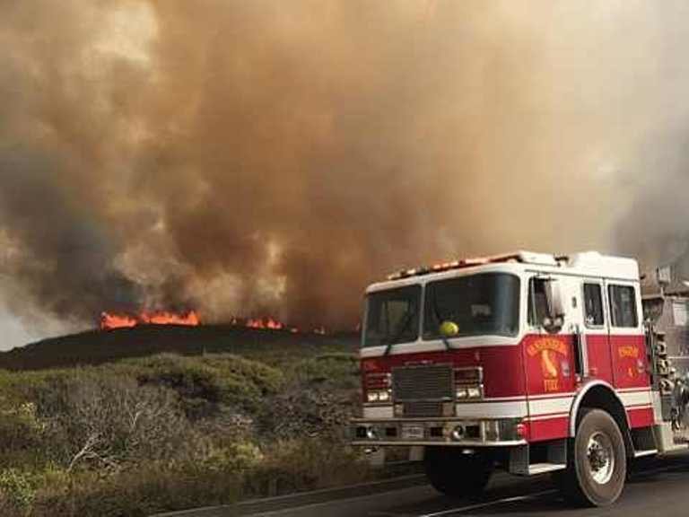 Click to enlarge Vandenberg Air Force Base wildfire