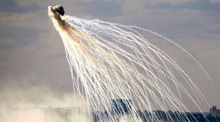 Click to enlarge white phosphorus munitions