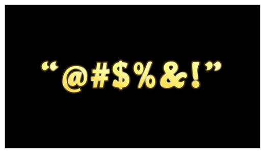 Click to enlarge Swearing