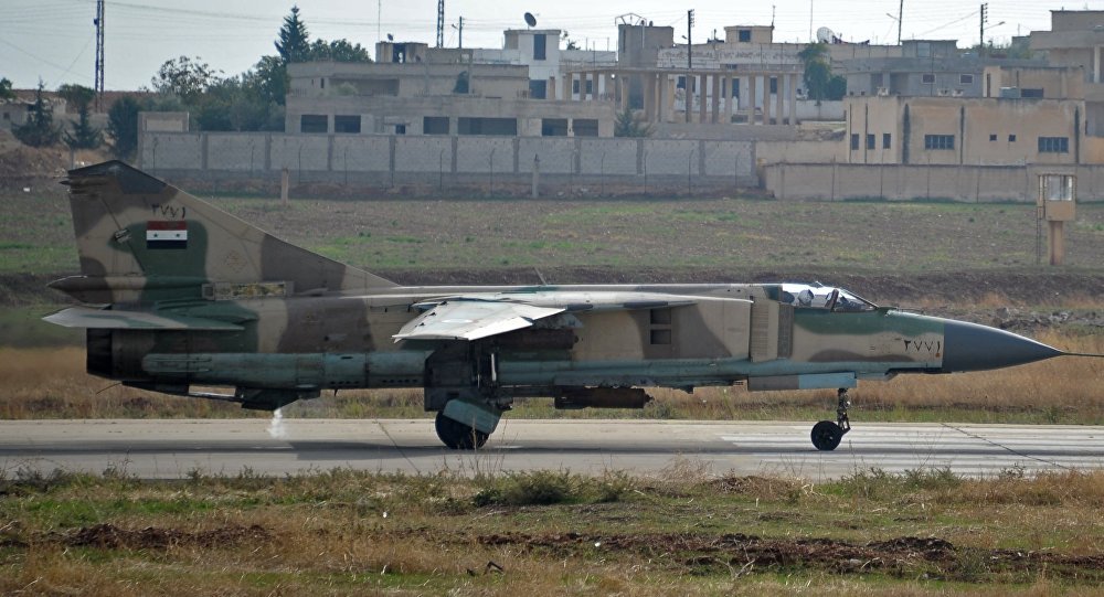 Syrian Mig-23 fighter jet