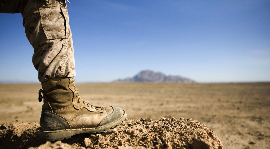 US soldier boot
