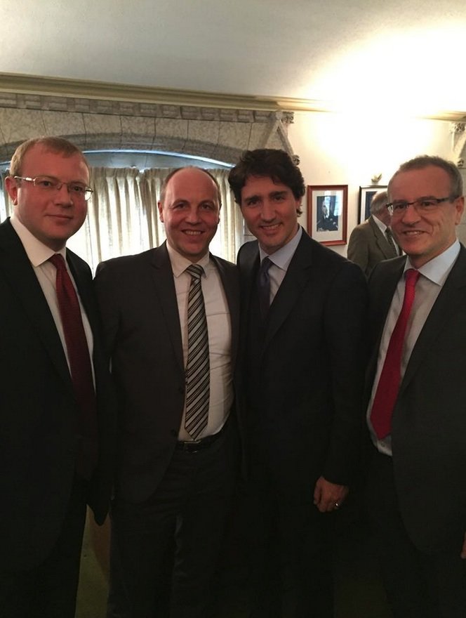 Justin Trudeau & Andriy Parubiy
