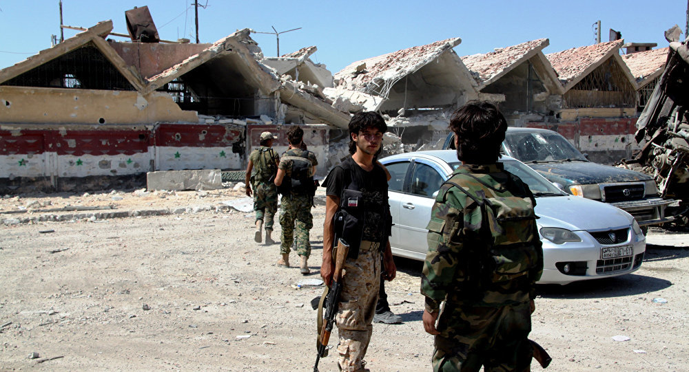 Click to enlarge Syrian army troops
