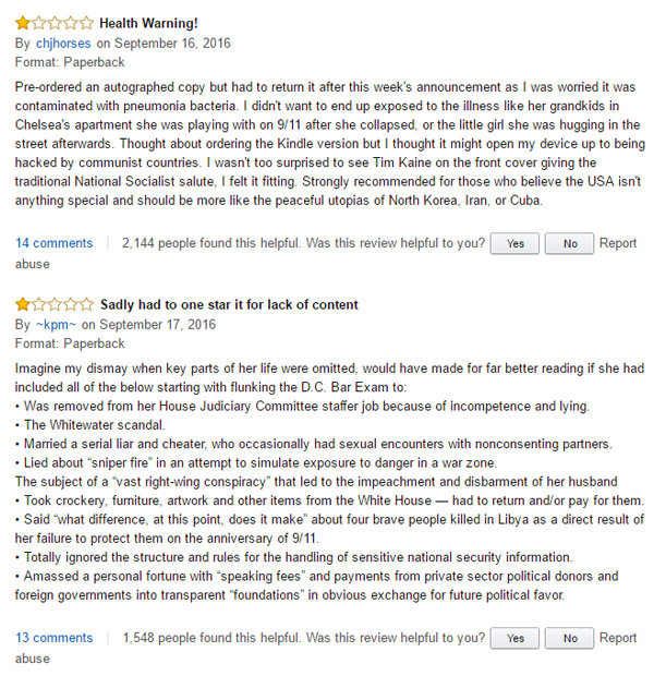 clinton book reviews