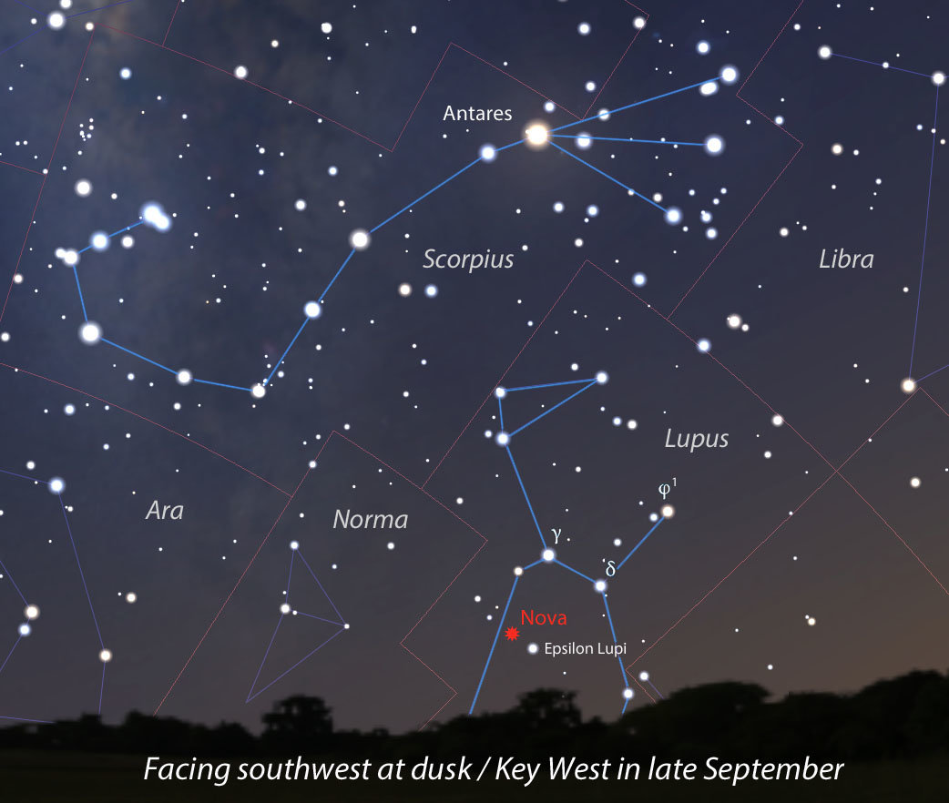 Click to enlarge Supernova in Lupus