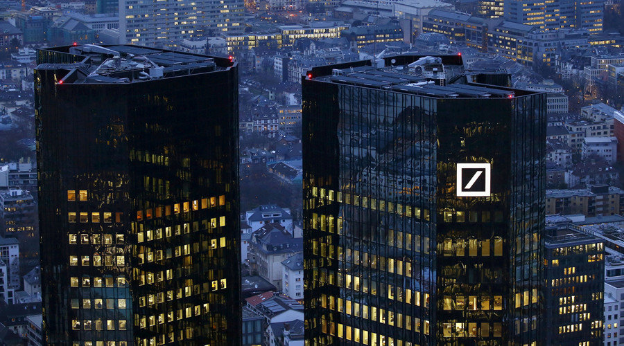 headquarters of Germany's Deutsche Bank