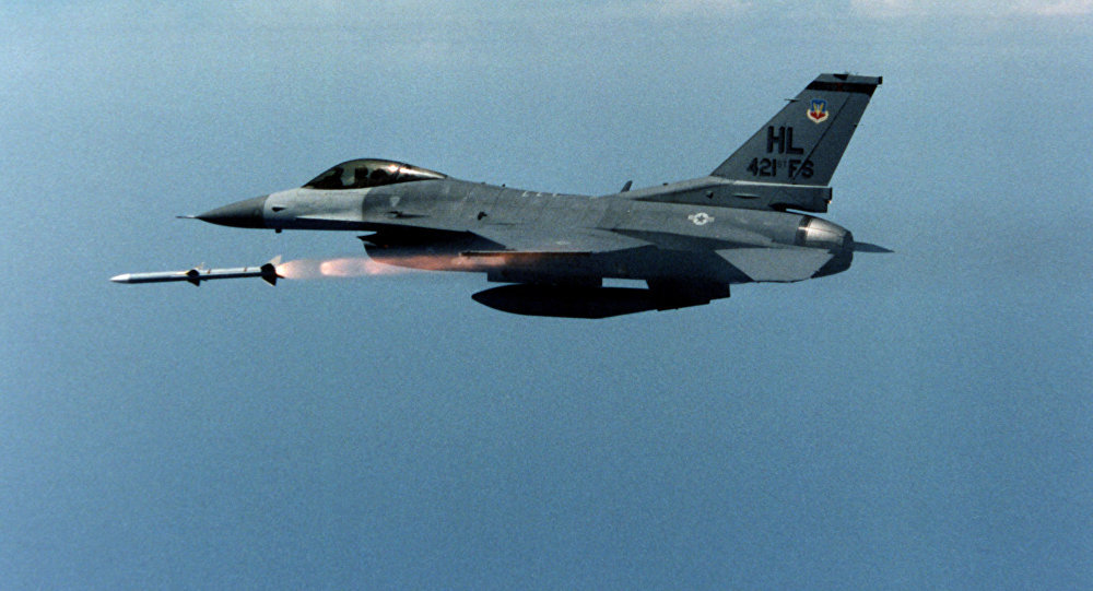 US F-16 fighter jet