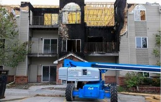 damaged apartment