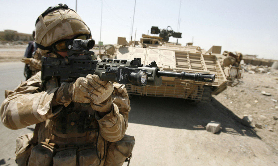 British soldier in Basra, Iraq