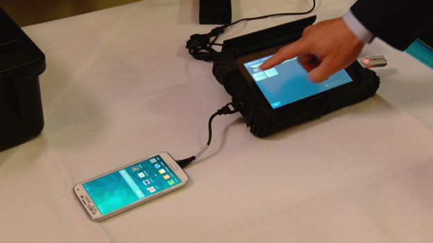 The Samsung S5's security was swiftly deactivated
