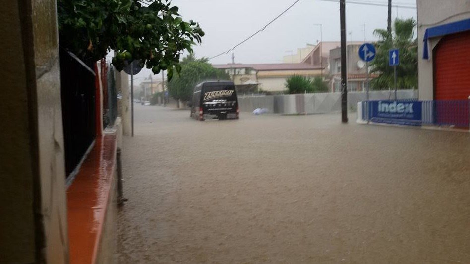 Flooding Siracusa Italy