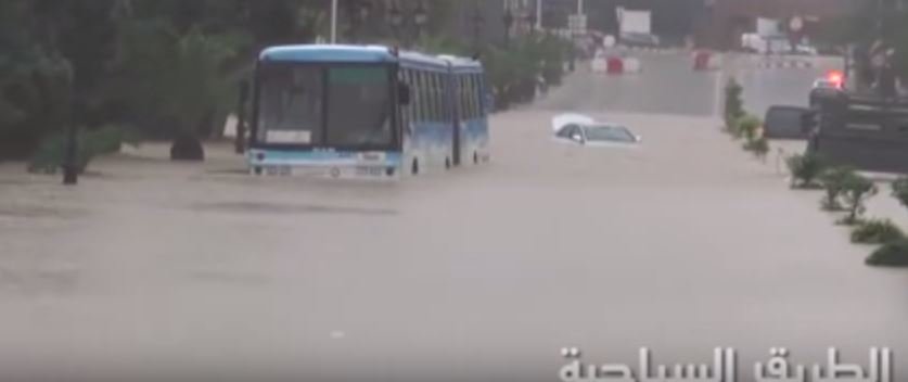 Click to enlarge Tunisia flash floods