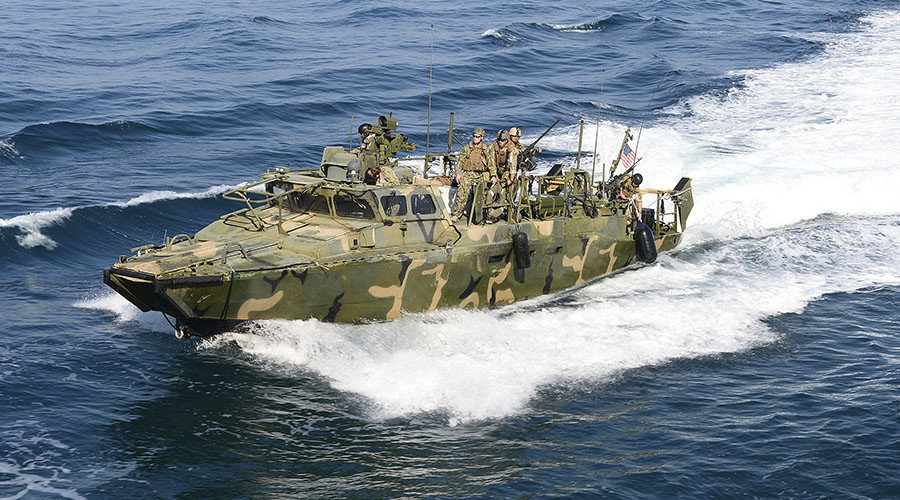 A riverine patrol boat from Costal Riverine Squadron 2