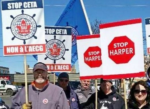 Click to enlarge ceta protests canada