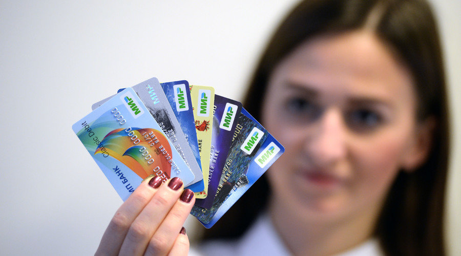 first cards of Russia's Mir national payment system