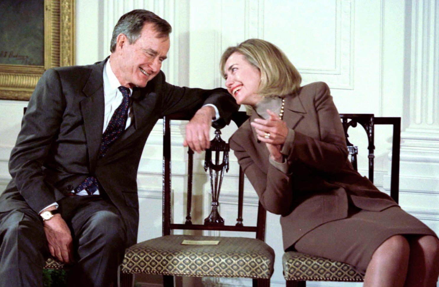 hw bush hillary clinton