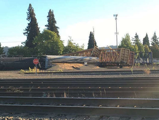 Eugene train derailment