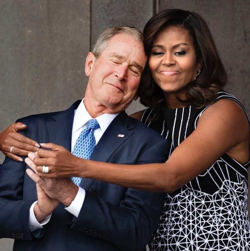 Bush and michelle