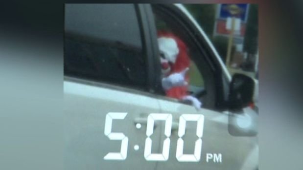 creepy clown car