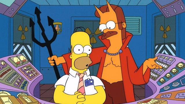 Click to enlarge homer simpson flanders satan