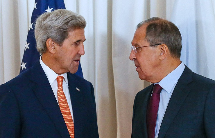 Russian Foreign Minister Sergei Lavrov and U.S. Secretary of State John Kerry 
