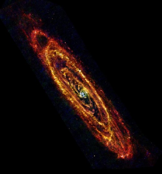 Click to enlarge Herschel's Andromeda Image