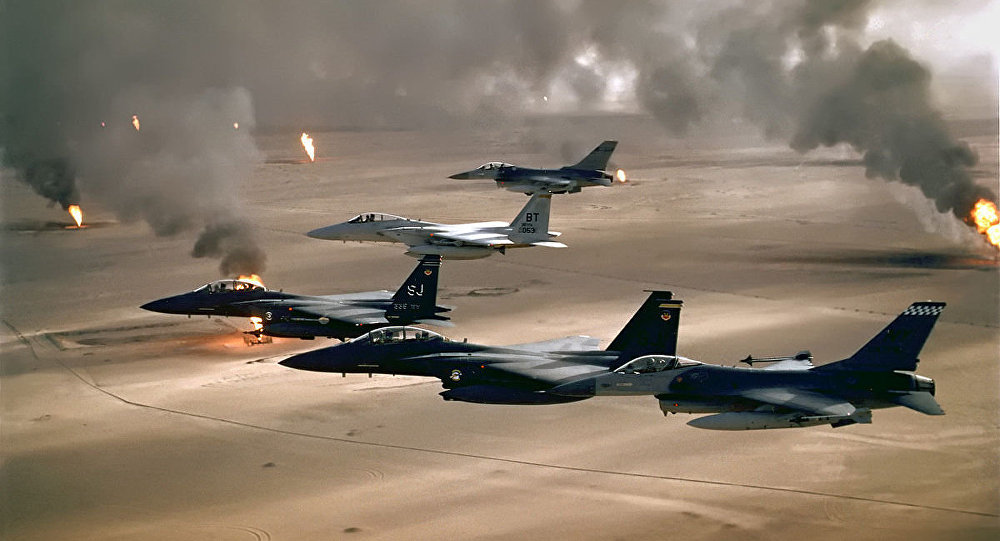 Click to enlarge US jets over Kuwait