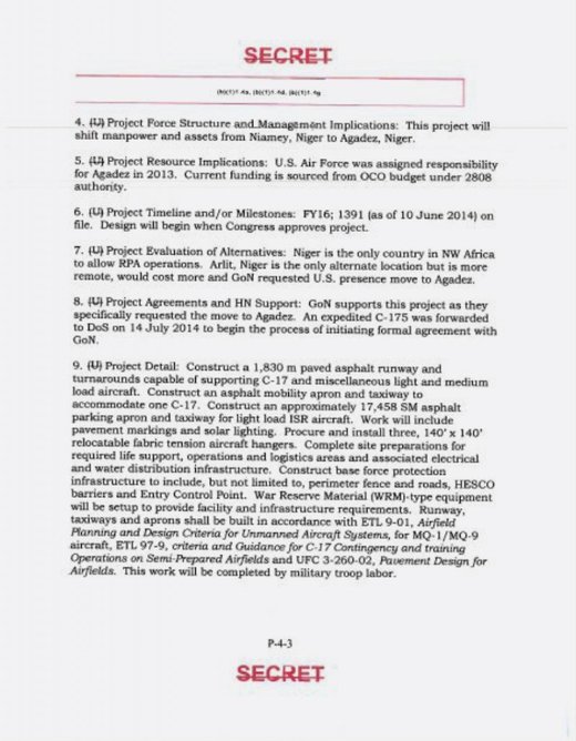 US Africa Command document