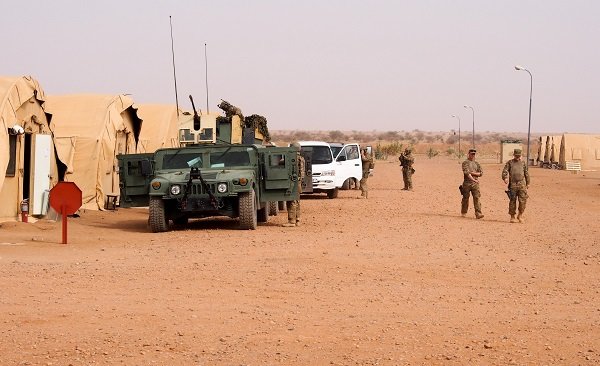 Airmen from Ramstein Air Base, Germany, near Agadez, Niger