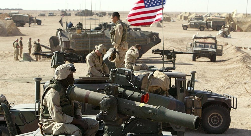 American marines in Kuwait in 2003