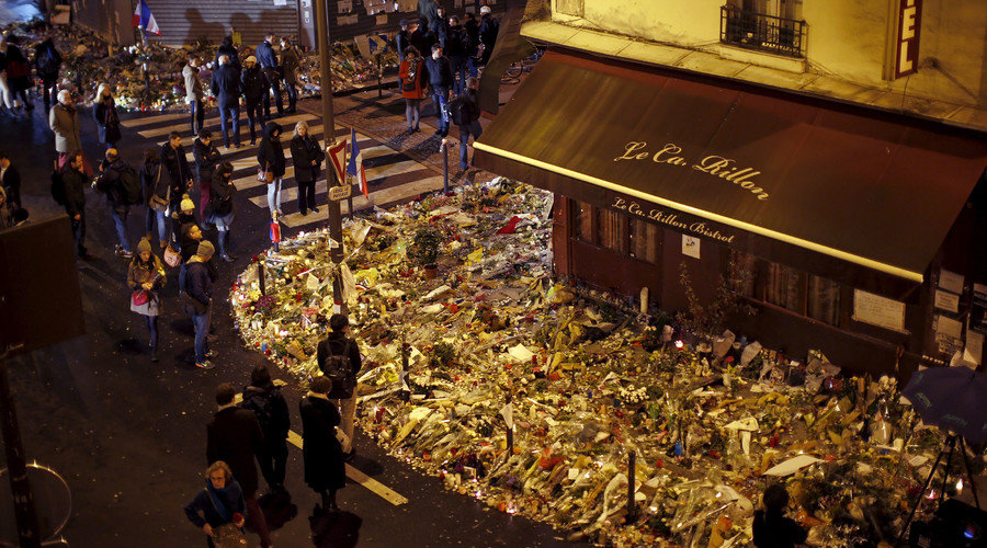 paris attacks flowers
