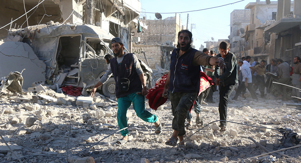 Aleppo volunteer rescuers