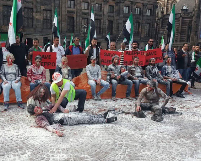 White helmet protest stage-1